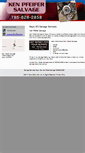 Mobile Screenshot of kenpfeifersalvage.com